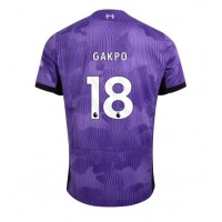 Pánský Fotbalový dres Liverpool Cody Gakpo #18 2023-24 Třetí Krátký Rukáv